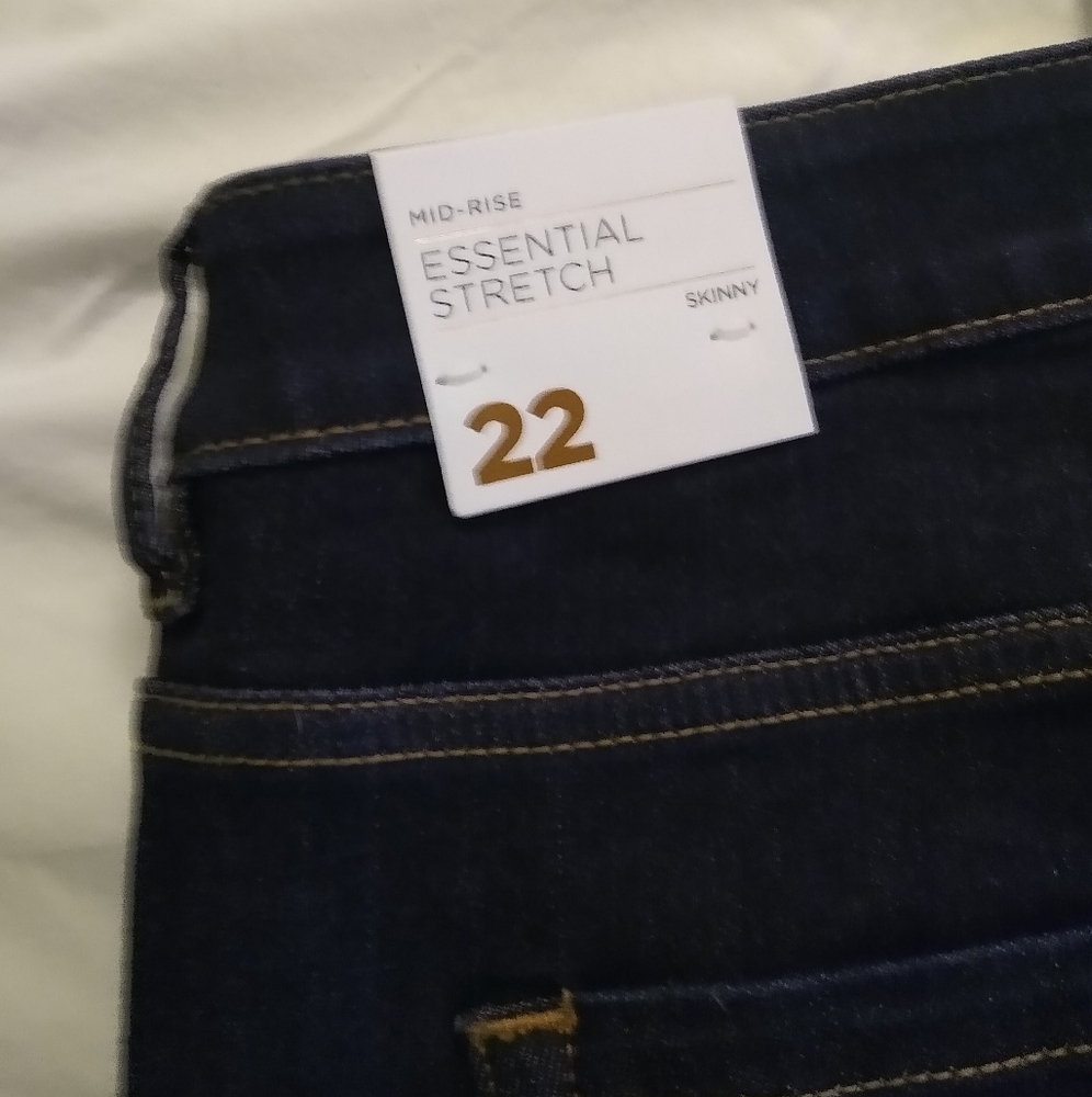 Lane Bryant mid rise skinny jeans